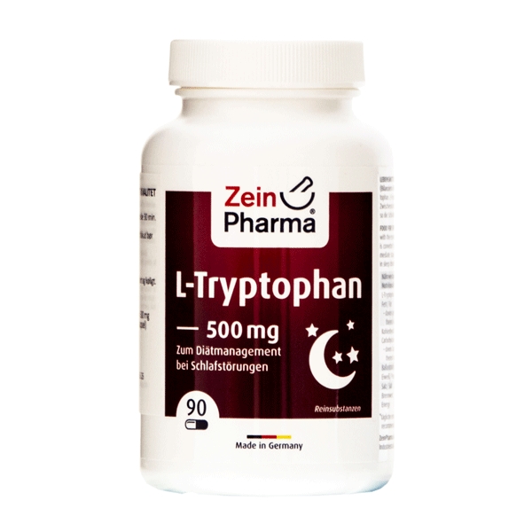 L-Tryptophan 500 mg ZeinPharma 90 vegetabilske kapsler